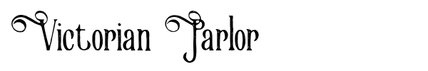 Victorian Parlor font preview